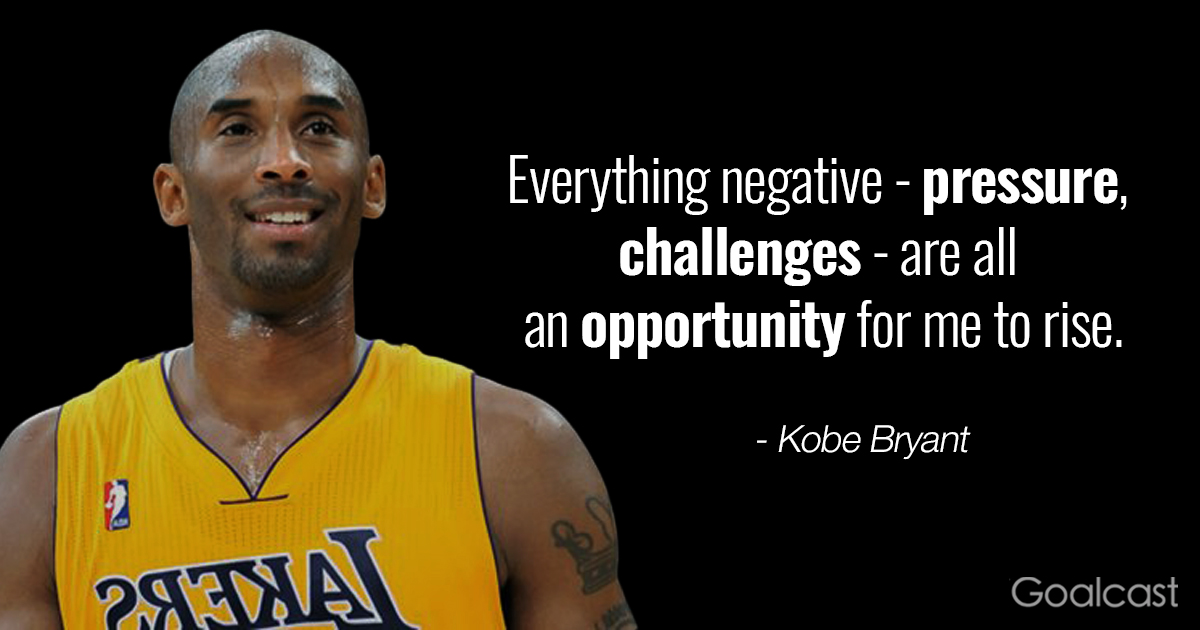 Kobe Bryant Quote Negative Things Are Opportunities 